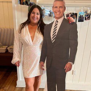 Show Me Your Mumu White Sequin Dress Size XXL (Kidman Mini Dress)